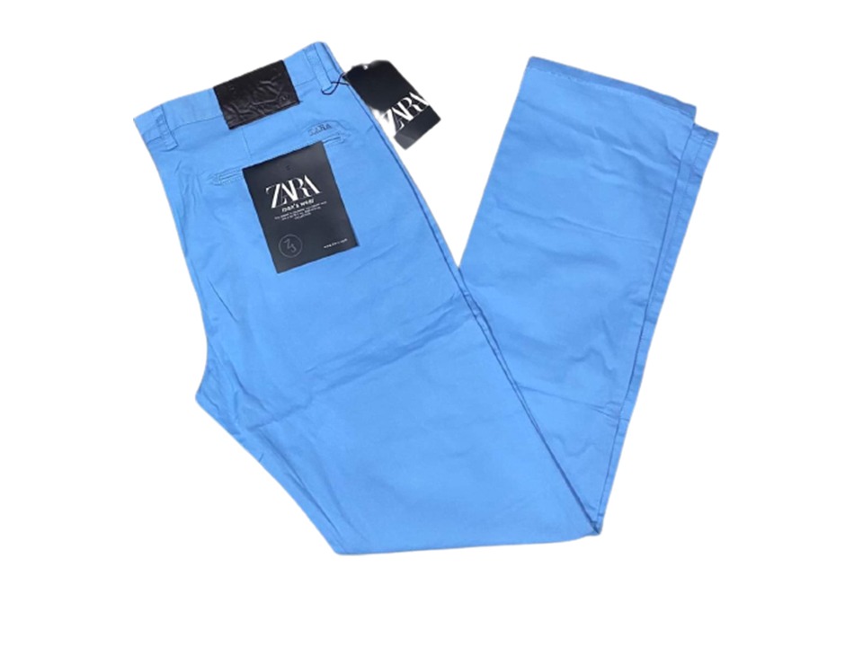 Pantalon bleu zara hot sale